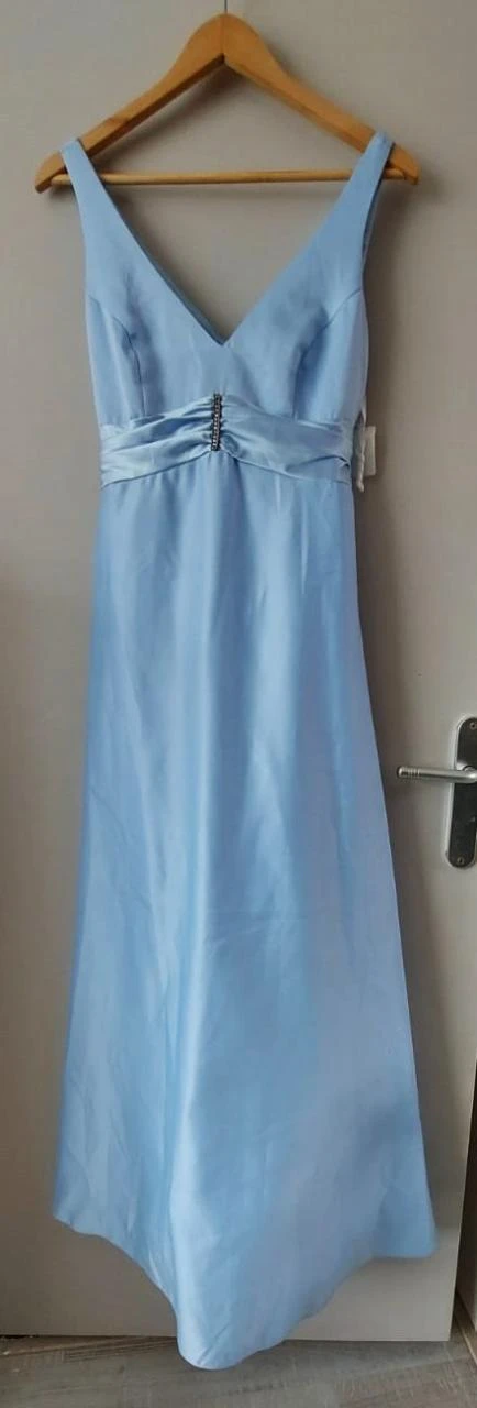 JUMP Apparel lichtblauwe galajurk, maat 36 (9/10)